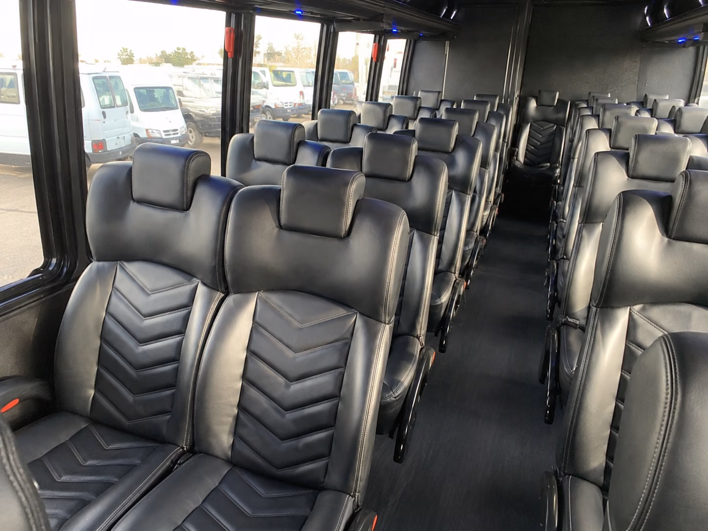 avondale 15 passenger minibus inside