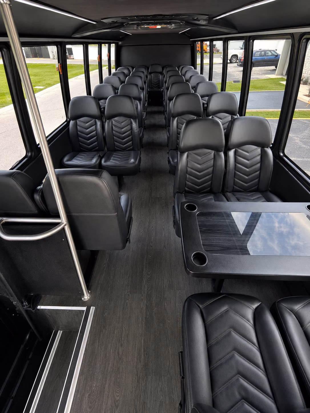 avondale 18 passenger minibus inside