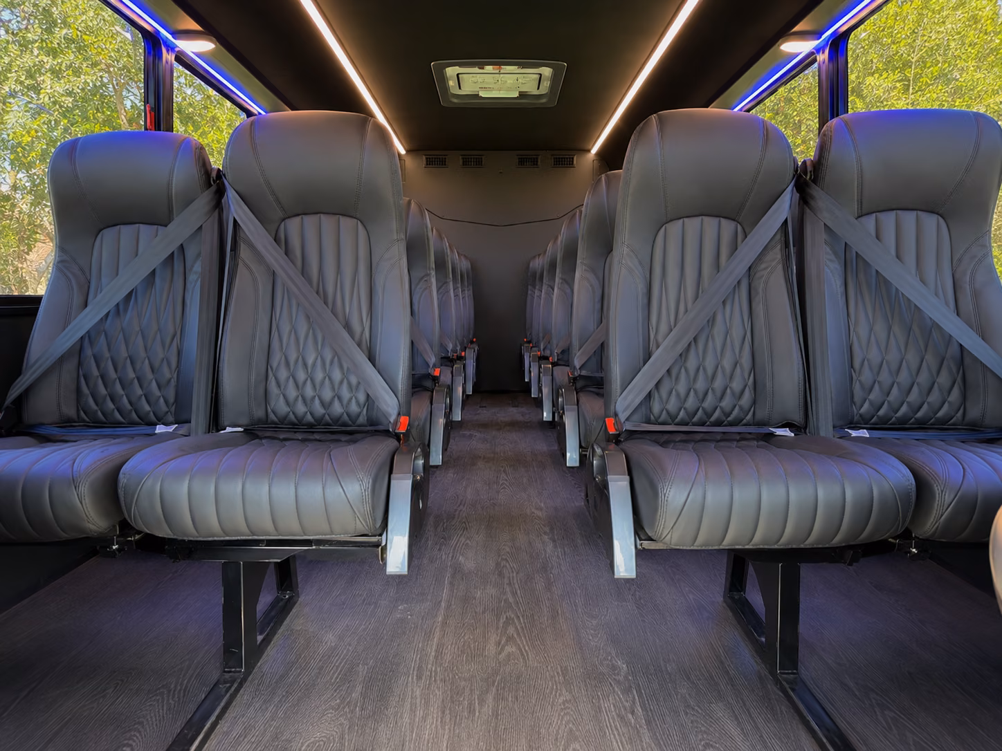 avondale 18 passenger minibus interior
