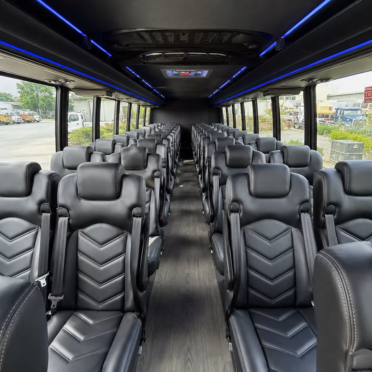 avondale 25 passenger minibus inside
