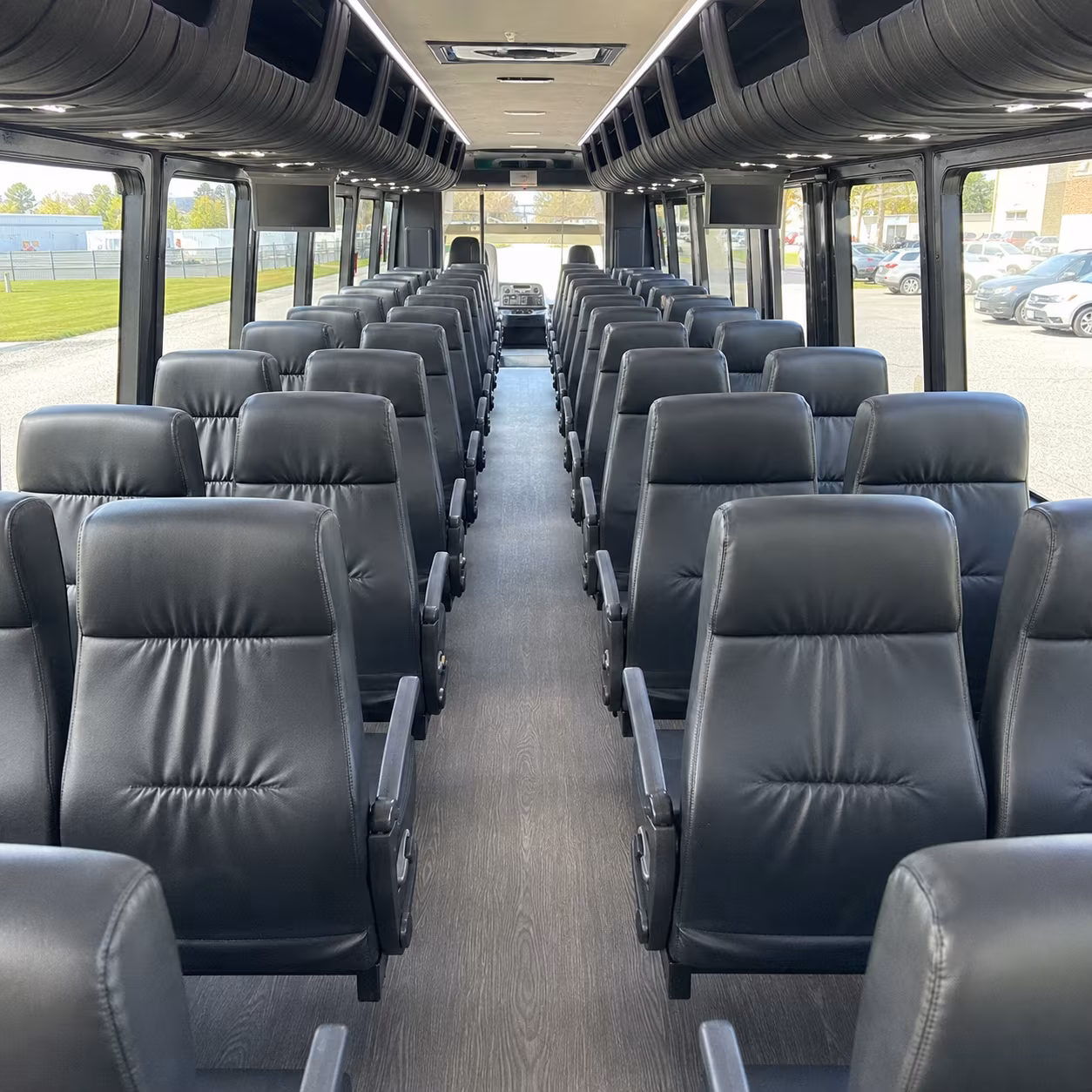 avondale 35 passenger minibus inside