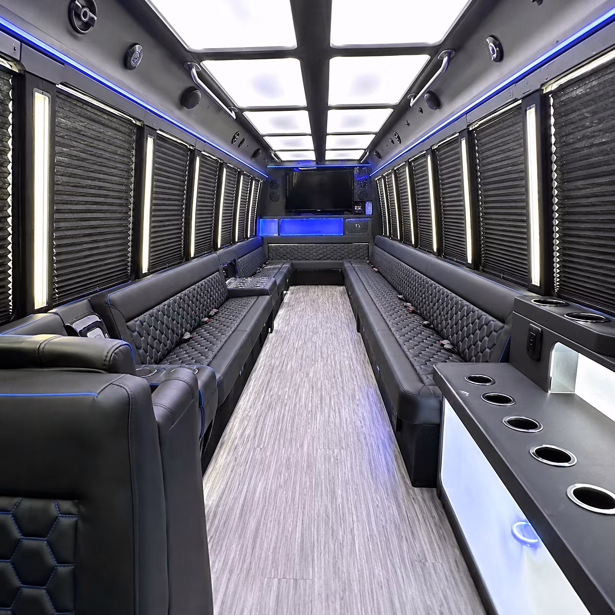 avondale party bus rental interior