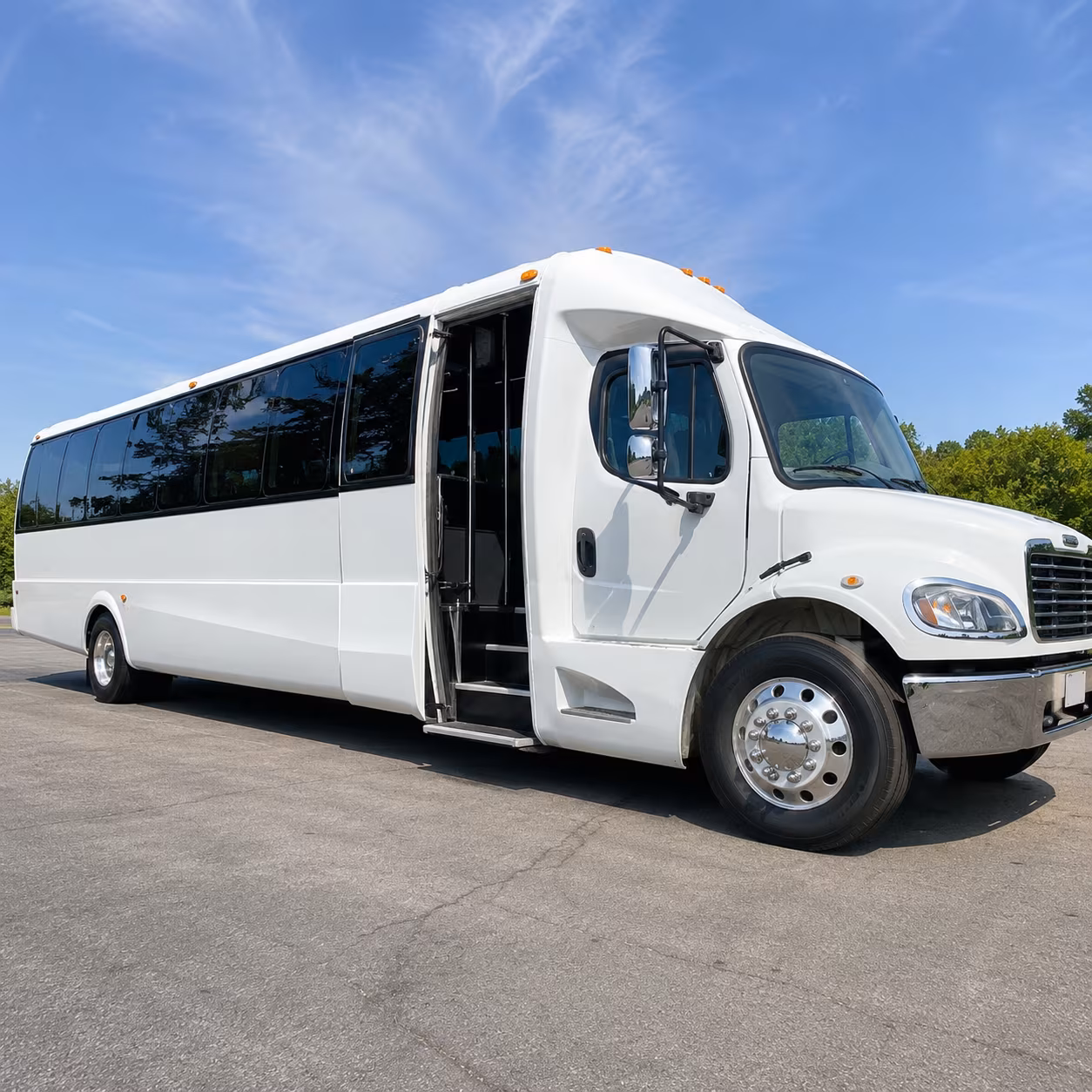 wedding and rehearsal dinner shuttle buses in avondale